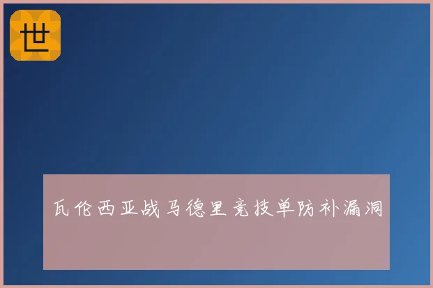 瓦伦西亚战马德里竞技单防补漏洞